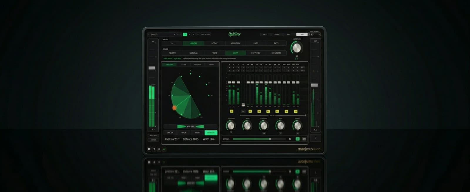 UpM1xer spatial audio plugin background