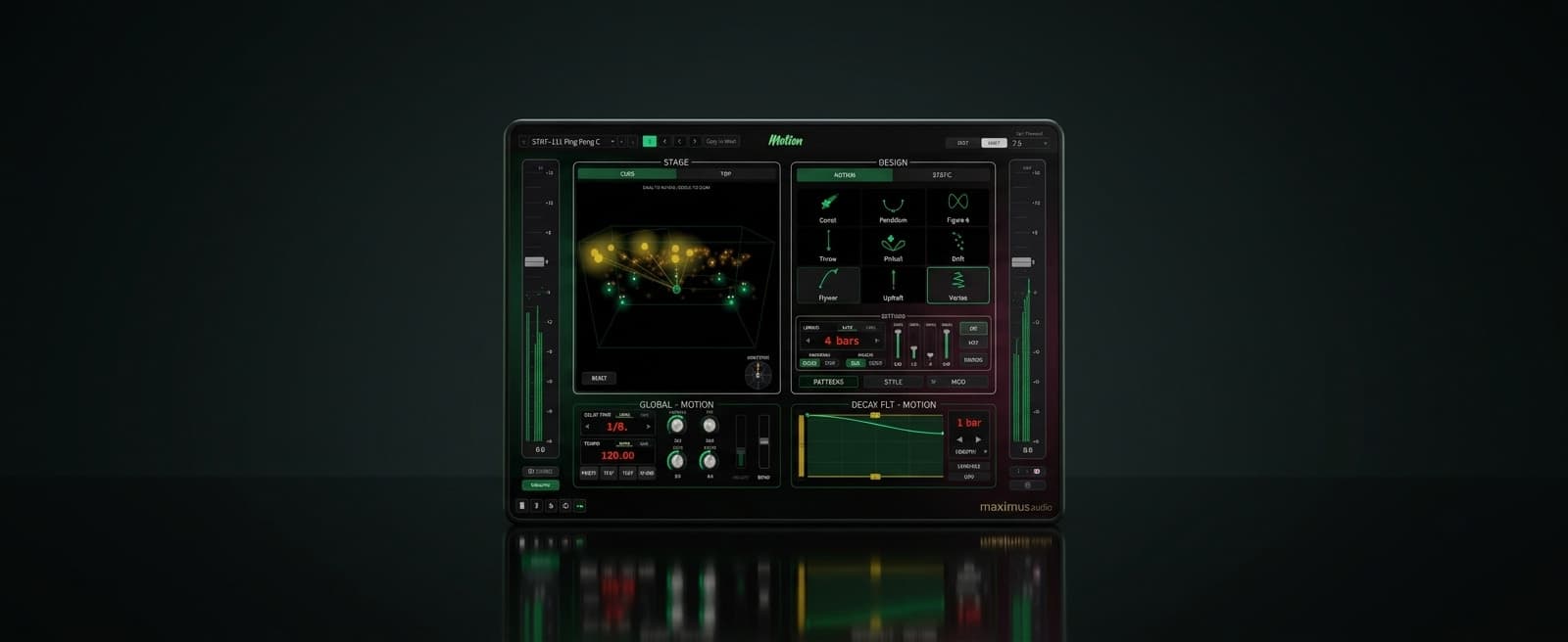 Mot1on spatial audio plugin background